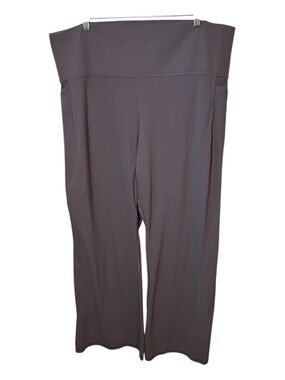 Athleta Wide-Leg High-Rise Pants in Charcoal Gray